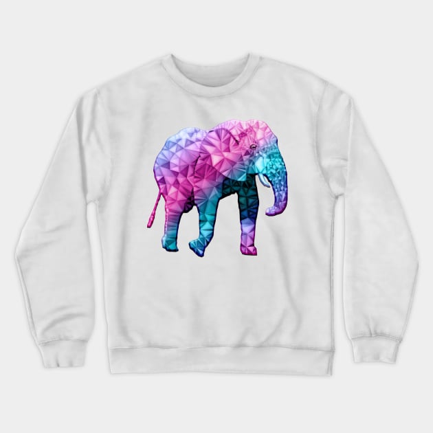 Rainbow elephant Crewneck Sweatshirt by Ancello